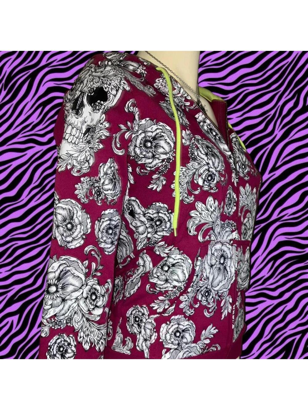 Iron Fist Women's Multi and Burgundy Hoody